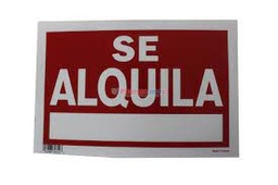 [7596] LETRERO SE ALQUILA            