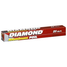 [9878] PAPEL ALUMINIO DIAMOND 25 SQ  