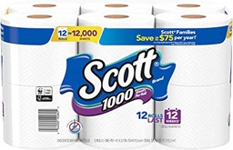 [8911] PAPEL DE BAÑO SCOTT 12rollos  