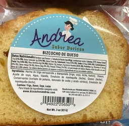 [1322] BIZCOCHO DE QUESO ANDREA 3oz