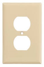 [11077] TAPA RECEPTACULO DOBLE IVORY  