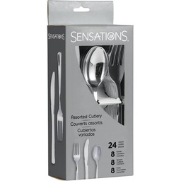 [12908] UTENCILIOS PLAS SENSATION 24ct