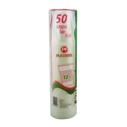 [2752] VASOS PLASTIFAR 12oz 50pz     