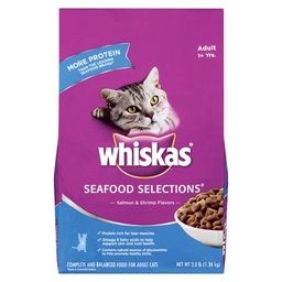 [9247] WHISKAS SALMON & SHRIMP 3.0lb 