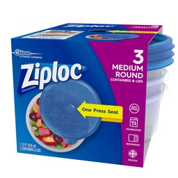 [8163] ZIPLOC MEDIUM ROUND PQ 3      