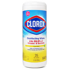 [6284] CLOROX  WIPES CRISP LEMON 7.7OZ