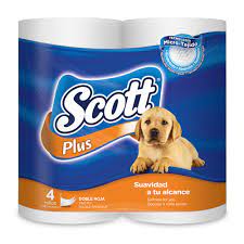[8570] SCOTT PLUS DOBLE 4 ROLLOS