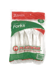[8753] TENEDORES PLASTIFAR 25pcs