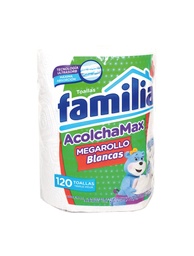 [8369] PAPEL TOALLA FAMILIA BLANCO 12