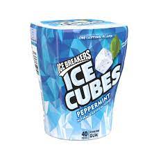 [14077] CHICLETS ICE CUBES PEPPERMINT 40pc