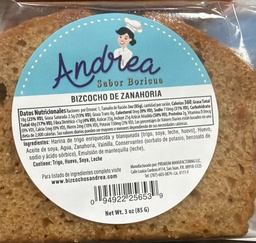 [14035] BIZCOCHO ZANAHORIA ANDREA 3oz