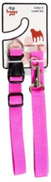 [14323] HAPPY PET SET COLLAR Y CORREA SOLIDO MEDIUM