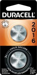 [14381] BATERIA DURACELL  #2016 PQT/2