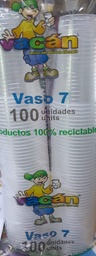 [R7070] VASOS 7oz  PLASTICOS VACAN 100ct