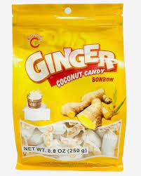 [4015] GINGER COCONUT CANDY BONBON 8.8oz