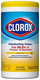 [5083] CLOROX DESIFENCTING LEMON WIPES 75w
