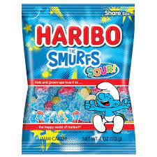 [8679] HARIBO SMURFS SOUR 4 oz