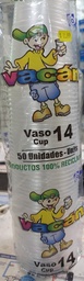 [1167] VASOS PLASTICOS VACAN 14oz PQ50