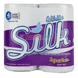 [6948] PAPEL DE BANO SILKY SUPER ROLL PQ4