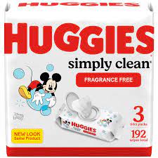 [7949] HUGGIES SIMPLY CLEAN PQT/192