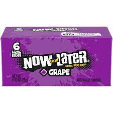 [8486] NOW AND LATER GRAPE BAR .93oz