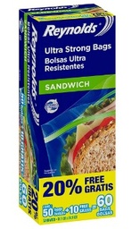 [8088] REYNOLDS SANDWICH BAGS 60pc 