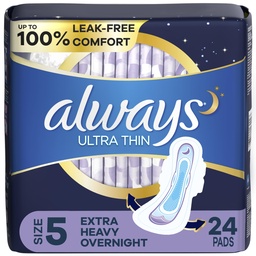 [7333] ALWAYS ULTRA THIN OVERNIGHT PQT 24