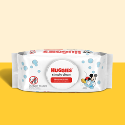 [1851] HUGGIES SOFT PACK SIMPLY CLEAN FRAGANCE FREE 32ct 