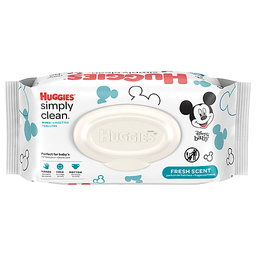 [3407] HUGGIES SOFT PACK SIMPLY CLEAN FRESH SCENT 64ct 