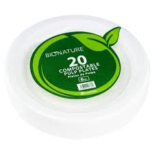 [987] PLATOS BIO NATURE COMPOSTABLE 9in 20ct