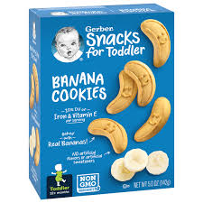 [12136] GERBER SNACKS BANA COOKIES 5.0oz