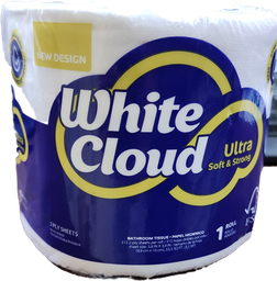 [13045] PAPEL BAÑO WHITE CLOUD 1 ROLL
