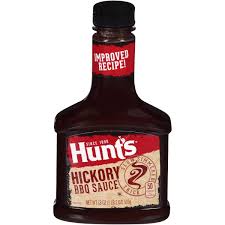 [874] HUNTS HICKORY BBQ SAUCE 18oz          