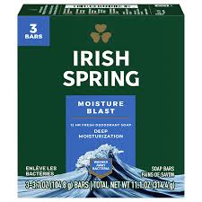 [12823] JABON IRISH SPRING MOISTURE BLAST PQT3